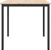 vidaXL Jedálenský stôl prírodný 80 x 80 x 75 cm z masívneho Náhľad obrázku produktu 4