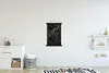 MuchoWow® Textilposter Schwarz und Gold - Stadtplan - Produktbild-Vorschau 2