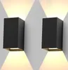 ZMH Led Wandleuchte 2ER Aussen Schwarz Wandlampe Modern Up Produktbild-Vorschau 1