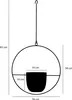 Závěsný květináč Mica Decorations Dexter - D34 x Š14 x V65 Náhled obrázku produktu 2