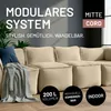 LUMALAND Pouf modulaire central en velours côtelé pour Voir les images du produit 4