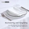 HOMESCAPES Nappe blanche 137 x 137 cm, 100 % coton Voir les images du produit 4