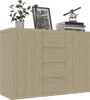 vidaXL Příborník Sonoma Dub 88x30x65 cm výrobek ze dřeva Náhled obrázku produktu 3
