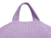 Pouf sacco in velluto a coste BANANAIR 105 x 85 cm viola Anteprima dell’immagine prodotto 10
