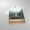 Bilder auf glas - Einteilig - Berge See Boot - 70x100cm - Produktbild-Vorschau 2