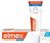 A tube of Elmex toothpaste and its box are displayed against a white background. Produktbild-Vorschau