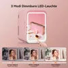 Puluomis Mini lednička 4 l s LED zrcadlem, přenosná, pro Náhled obrázku produktu 3