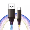 USB-C LED RGB leuchtendes Kabel Schnellladekabel Typ A-C Produktbild-Vorschau 1