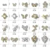 60 Stück Charms Schmetterling Metalllegierung 3D Luxus Produktbild-Vorschau 2