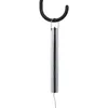 A silver cylindrical object hanging from a black hook. Anteprima dell’immagine prodotto