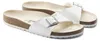 Birkenstock Madrid Damen-Pantoletten in Weiß – weite Produktbild-Vorschau 4