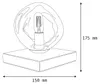 Tischleuchte Schlafzimmer Glas Grün Metall E14 17,5 cm Produktbild-Vorschau 7