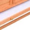 vidaXL Králikáreň 310x70x87 cm Borovicové a jedľové drevo Náhľad obrázku produktu 3