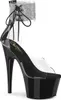 ADORE-724RS Damen Sandale von Pleaser, Transparent Schwarz Produktbild-Vorschau 1