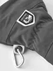Skihandschuh "Army Leather Heli Ski - 5 finger" von Hestra; graues Material mit Logo und Karabiner. Produktbild-Vorschau
