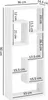 WOHNLING Wandregal Weiß 36x90x13,5 cm Holz Hängeregal Produktbild-Vorschau 7
