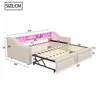 A diagram of a sofa bed with dimensions indicated by numbers and lines. Produktbild-Vorschau