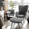 tectake® Sessel Hygge polstrovaný Náhled obrázku produktu 5