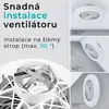Stropní ventilátor Noaton® s osvětlením 12058W Triton, Náhled obrázku produktu 7