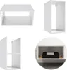 Badezimmer Wandregal weiß 90° drehbar SOFIA-107 hängend, Produktbild-Vorschau 1
