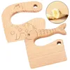 Kindermesser Set 2 Stück aus Holz, sichere Kanten, Produktbild-Vorschau 1