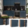 Pensile da cucina Vicco Fame-Line Blu scuro lucido/Rovere Anteprima dell’immagine prodotto 4
