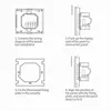 Diagrams illustrating the installation steps for a smart thermostat. Produktbild-Vorschau