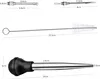 Diagrams showing the dimensions of kitchen tools. Produktbild-Vorschau