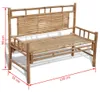 vidaXL Zahradní lavice 120 cm bambusová Náhled obrázku produktu 4