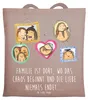 Mr. & Mrs. Panda Shopping Tasche Igel Familie - Braun Produktbild-Vorschau 1