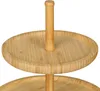 Relaxdays Etagere Bambus, HxD: 25 x 30 cm,  3-stöckige Produktbild-Vorschau 6