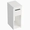 Nachttisch - 20x30x55 cm - Weiß - schmal - mit Schublade - Produktbild-Vorschau 6