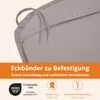 4er Set Outdoor Sitzkissen, 44 x 47 cm, 6 cm dick, Produktbild-Vorschau 3
