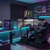 VDD Gaming Quadruple Monitor Standaard voor Racing Productafbeelding-voorbeeld 2