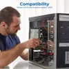 deleyCON 30cm Molex auf 15-pin SATA Kabel Set 6 Gbit/s - Produktbild-Vorschau 3