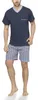 Moonline - Herren Shorty Schlafanzug kurz Pyjama mit Produktbild-Vorschau 6