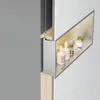 Wandeinbau-Regal Fürs Bad REA 30x45 Brush Steel Produktbild-Vorschau 6
