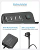 A collage of images showing different features of a power strip. Voir les images du produit