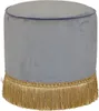 Polsterhocker Pouf Sitzpouf Sitzhocker Fußhocker in Grau Produktbild-Vorschau 1