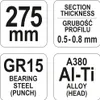 Yato YT-5130 - Agrafe de quille légère 275mm Voir les images du produit 10