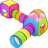 Grafner 4in1 Spielzelt mit Tunnel, XXL mit 2x Krabbeltunnel Produktbild-Vorschau 1