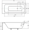 BADLAND Badewanne Rechteck Talia 170x75 mit Acrylschürze, Produktbild-Vorschau 7