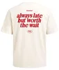 Herren T-Shirt Backprint - always late - Oversized Relaxed Produktbild-Vorschau 1