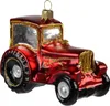 Vánoční dekorace traktor červený Náhled obrázku produktu 1