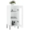 vidaXL Sideboard Hochglanz-Weiß 34,5x34x90 cm Holzwerkstoff Produktbild-Vorschau 4