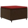 7-tlg. Garten-Lounge-Set mit Kissen Braun Poly Rattan Produktbild-Vorschau 5