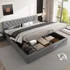 OKWISH Lit Coffre 180x200 cm - Lit Double Capitonné Moderne Voir les images du produit 1