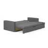 MONDO 3-Sitzer-Sofa mit Schlaffunktion - Dunkelgrau Produktbild-Vorschau 5