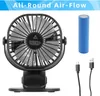 2Pcs USB Tischventilator Mini Clip Fan mit Batterie Tisch Produktbild-Vorschau 6