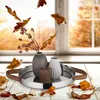 Vassoio da portata Relaxdays, design rotondo, con bordo e Anteprima dell’immagine prodotto 2